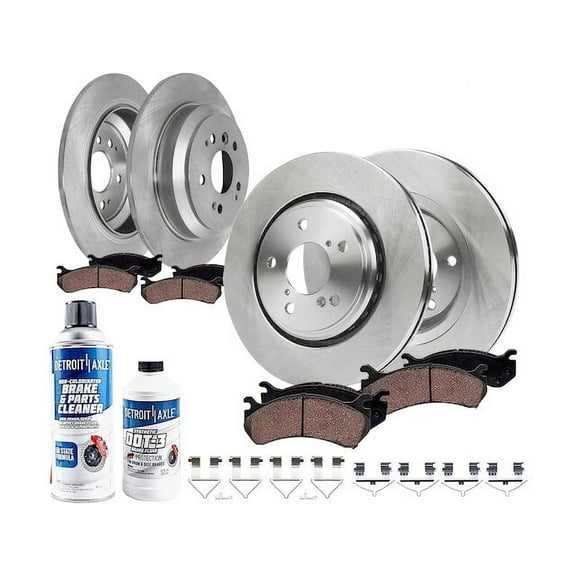 Front and Rear Brake Pad and Rotor Kit - Compatible with 2016 - 2021 Honda Pilot 2017 2018 2019 2020