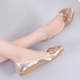 thumbnail image 4 of Zapatos cómodos con punta ostentosa zapatos planos para caminar con diamantes de imitación calzado de primavera y otoño, 4 of 9