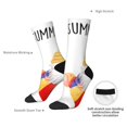 thumbnail image 4 of Picia Summer Gnome Print Athletic Socks for Men & Women – Cushioned Moisture-Wicking Crew Socks for Sports, Running, and Training, Soft & Breathable Size 5-11, 4 of 6