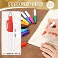 thumbnail image 2 of Uxcell 9 Pcs Mini Permanent Markers with Clips Golf Ball Markers Pen Badge Ink Pens for Home Office Sports, Multicolor, 2 of 7