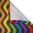 thumbnail image 3 of Ambesonne Chevron Kitchen Curtains, Jagged Zigzag Pattern, 55"x39", Multicolor, 3 of 3