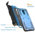 thumbnail image 3 of For LG Stylo 5 (2019) Case, with Built-in [Screen Protector] Heavy Duty Full-Body Rugged Holster Armor Case [Belt Swivel Clip][Kickstand], 3 of 3