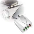 thumbnail image 5 of Fokuz 4 Port USB Travel Power Adapter Mobile Phone Charger US International Block Cube Plug For IPhone And IPad, 5 of 5