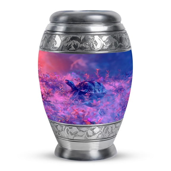 KARYLIZ Turtle Urns For Human Ashes Adult Man - Urns For Human Ashes Adult Female - Memorial Funeral Urn For Mom & Dad - 10 Inch - Cremation Decorative Urn For Male - Funeral For Adult Ashes Women