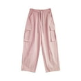 thumbnail image 5 of Kmdttou Cargo Pants Women Baggy Plus Size Solid Color Fashion Casual Loose Broad Leg Full Length Pants, 5 of 7