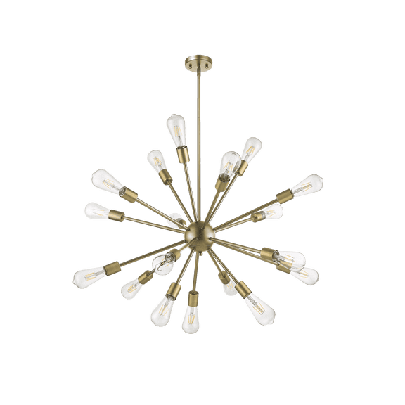 Vivio Lighting 18-Light Sputnik Sphere Matte Gold Chandeliers