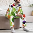thumbnail image 7 of Balery Vegetables2 Pattern Pajama Sets for Men Long Sleeve 2 Piece Sleepwear Loungewear Sets Soft PJ's with Pockets Long Sleeve Comfy Pj Sets-X-Large, 7 of 7