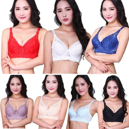 - Women Lady Lace Bra Lingerie Underwear Push Up Padded Underwire Sexy Brassiere