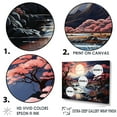 thumbnail image 3 of Designart "Enchanting Kawaii Moonlit River I" Landscape Lake River Canvas Wall Art, 3 of 7