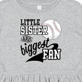 thumbnail image 4 of Inktastic Little Sister and Biggest Baseball Fan Girls Toddler Dress, 4 of 5
