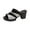 Silver, variant on Women's Platform Sandals Leather Sequins High Heel Open Toe Slip-On Non-slip lug sole 2026 Chunky heel Mules for Summer Parties Weddings Date Nights Silver 7 Wide