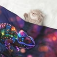 thumbnail image 2 of Pofeuu Glowing Chameleon Fantasy Art Print Puppy Blanket,Dog Blankets,Pet Blanket Cozy Cat Blankets for Indoor Cats, Fuzzy Pet Blanket for Kitten Doggy Dog Blankets-Medium, 2 of 8