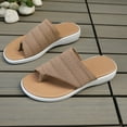 thumbnail image 5 of TAGOLD Women's Slippers,Women's Fashionable Casual Comfortable Outerwear Plus Size Versatile Solid Color Breathable Mesh Round Toe-Opening Pinch Toe Flat Slippers, 5 of 5