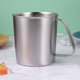 thumbnail image 3 of YUNXNK - Vaso medidor de líquidos de acero inoxidable para hornear, utensilios de cocina para uso diario en el hogar (700 ml, plateado), 3 of 8