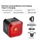 thumbnail image 2 of Luz Trasera para Bicicleta con Pantalla LED, Recargable Tipo C, Resistente Al Agua., 2 of 5