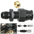 thumbnail image 2 of Lieonvis 5/16" Fuel Hardline Tube to 6 AN Male Flare Hose Fitting Adaptor 5/16" Diameter Aluminum Fuel Hardline Tube Fuel Hose Fitting Adaptor Connector Black Anodized with Brass Ferrule for Gas Liqui, 2 of 11