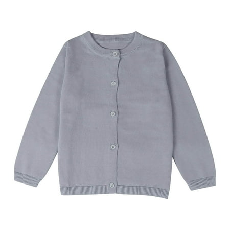 

Generic Children Knitted Outwear for Kids Toddler Kid Boys Girls Clothes Knitted Colorful Solid Sweater Cardigan Coat Button Top Autumn Winter Outfits(Green 18-24 Months)