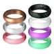 thumbnail image 2 of 7Pack 5.7mm de Ancho flexible de silicona anillo de dedo de la boda de goma deporte anillo Sunnimix Banda del anillo del dedo del silicón, 2 of 8