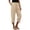 Khaki, variant on BUIGTTKLOP Women's Wide Leg Capri Pants High Waisted Summer Beach Cropped Pants Vacation Casual Lounge Capris Trousers with Pockets