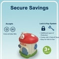 thumbnail image 5 of Mushroom House Piggy Bank with Lock and 2 Keys – Cute Coin Bank for Kids, Decorative Savings Money Box, 5 of 10