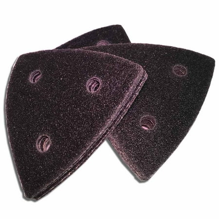 

Specialty Diamond MB100 100 Grit Hook & Loop Triangular Sand Paper (20/pk)