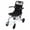 Black, variant on AOJA Folding Transport Wheelchairs for Adults, Transport Chair Lightweight, Support 180lbs,  Portable Travel Transfer Wheel Chairs with Adjustable Safety Strap for Adults Seniors