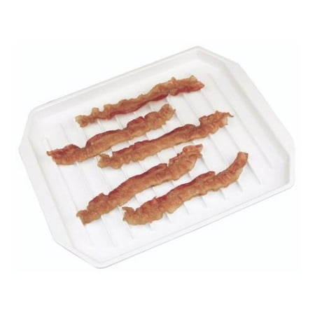 Fox Run Microwave Compact Bacon Rack Hotdog/Burger Cooker Tray Food Defroster