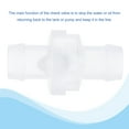 thumbnail image 4 of Uxcell 12.5mm Dia. Hose Connector Non Return One Way Check Valves Translucent 2 Pack, 4 of 5