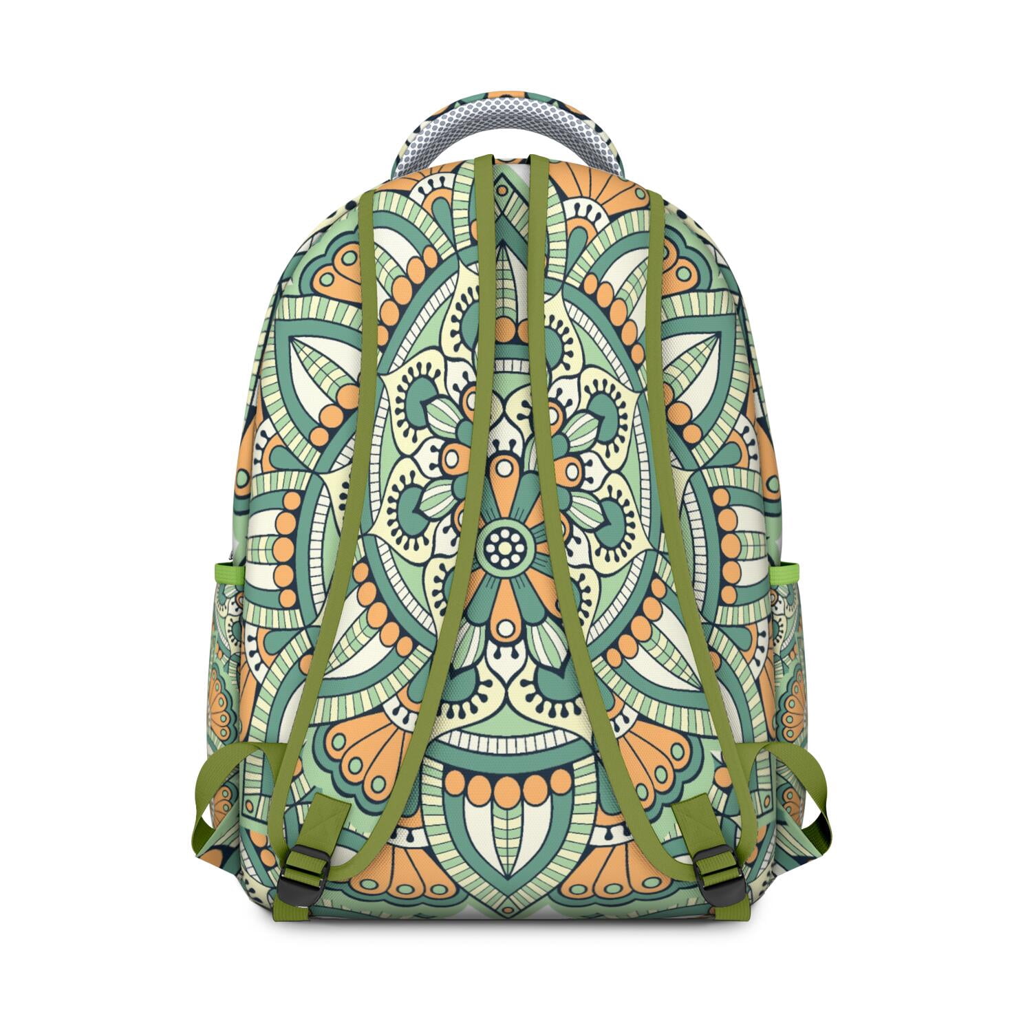 Bohemian Mantra Trendy Backpack&nbsp;- Fashionable & Functional Laptop Bag for School & Office, Durable Bookbag, Great Gift for Professionals