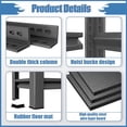 thumbnail image 3 of 36''W Garage Shelving Heavy Duty 4-Tier Adjustable Storage Shelves Unit,2800 LBS Metal Utility Rack Shelf for Industries, Warehouses, Basement,Black (54''H x 36''W x 15.7''D), 3 of 8