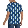 thumbnail image 2 of Fotbe Beautiful King Penguin Pattern Baseball Jersey Shirt for Men and Women, Casual Short Sleeves Button Down T-Shirt-Small, 2 of 9