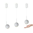 thumbnail image 1 of FSLiving Adjustable Height Track Pendnat Light H-Type Gimbaled Spot Light Track Pendnat Light with Hand-Sweep Control with Stepless Dimming Indoor Island Light Free Height Lamp,Matte White - 3 Pack, 1 of 8
