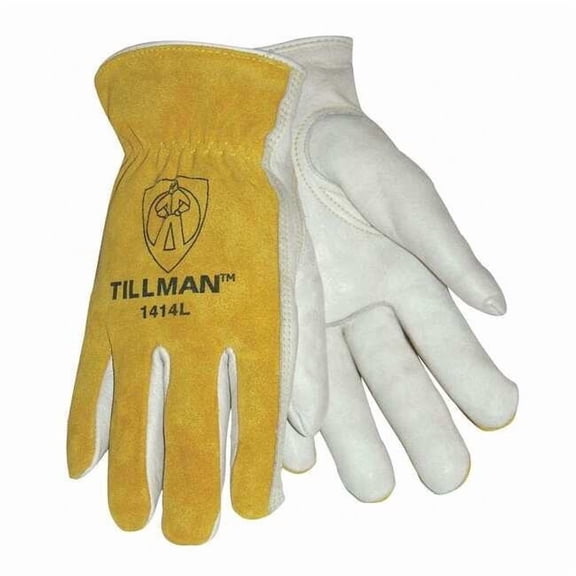 Tillman 1414 Top Grain/Split Cowhide Back Drivers Gloves, Small