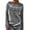 Grey #808, variant on Womens Sweaters Cozy Women's Knitted Print Retro Sweater Casual Crewneck Long Sleeve Lightweight Cropped Pullover Business Casual Sweaters
