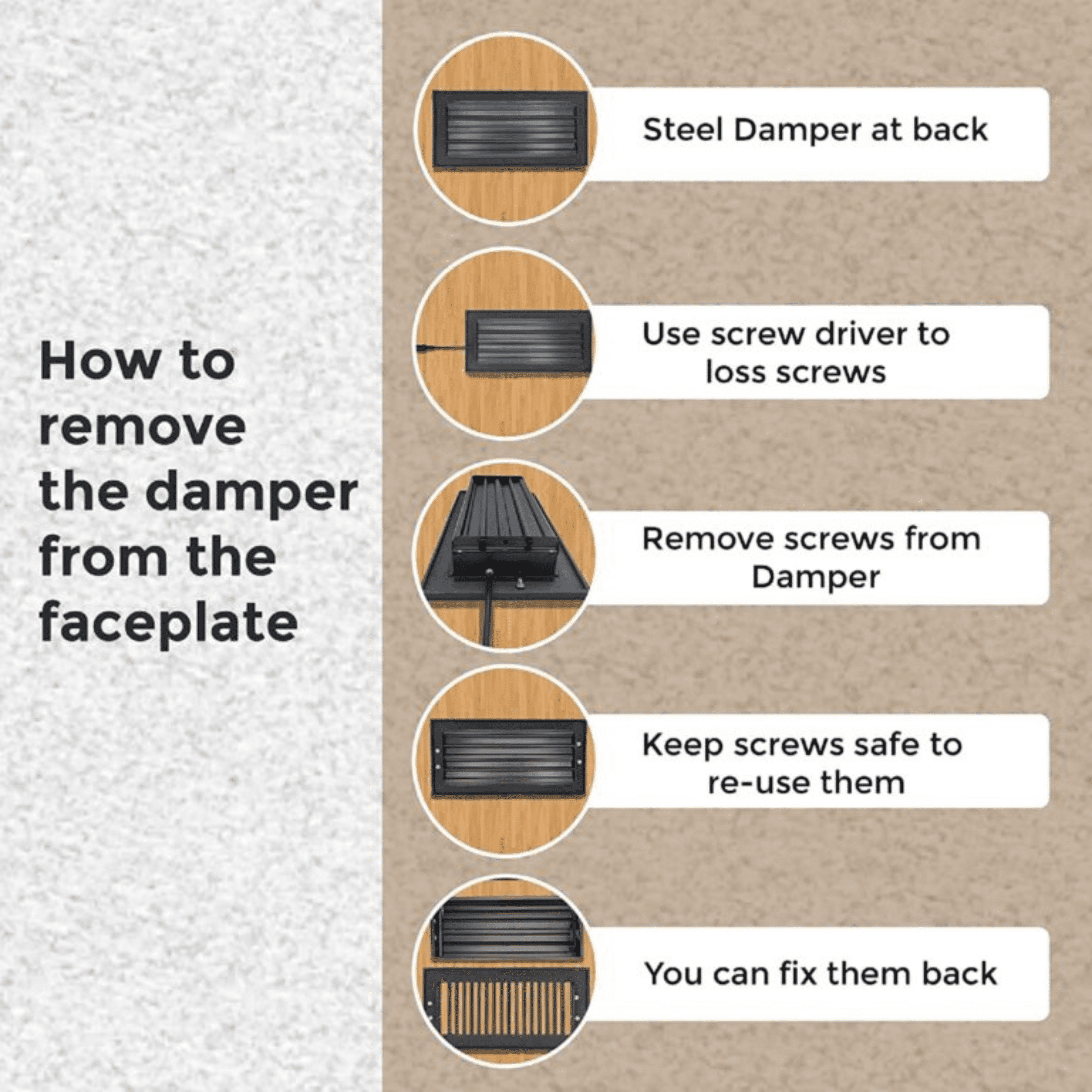 4"x10" (Duct Opening) Cast Aluminum All Metal by Caststo, Color-Matte Black, Overall (6"x12") Heavy Duty vent Cover- Wave