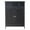 Black, variant on Modern Matte Black Bathroom Storage Cabinet Double Door Single Drawer Scratch Resistant Triple Melamine Laminate Particle Board for Small Bathroom Powder Room Vanity Side