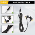 thumbnail image 5 of 1.1M Reflective Fiber Cloth Line Noise Isolating Stereo In-ear Earphone Earbuds Headphones with 3.5, 5 of 5