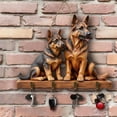 thumbnail image 7 of NOVELAR Flat Wall Key Holder, 11.82 x 9.06 in, Sturdy Wood Construction for Heavy Bags and Coats, Ideal for Behind Doors and Hallways, 7 of 7