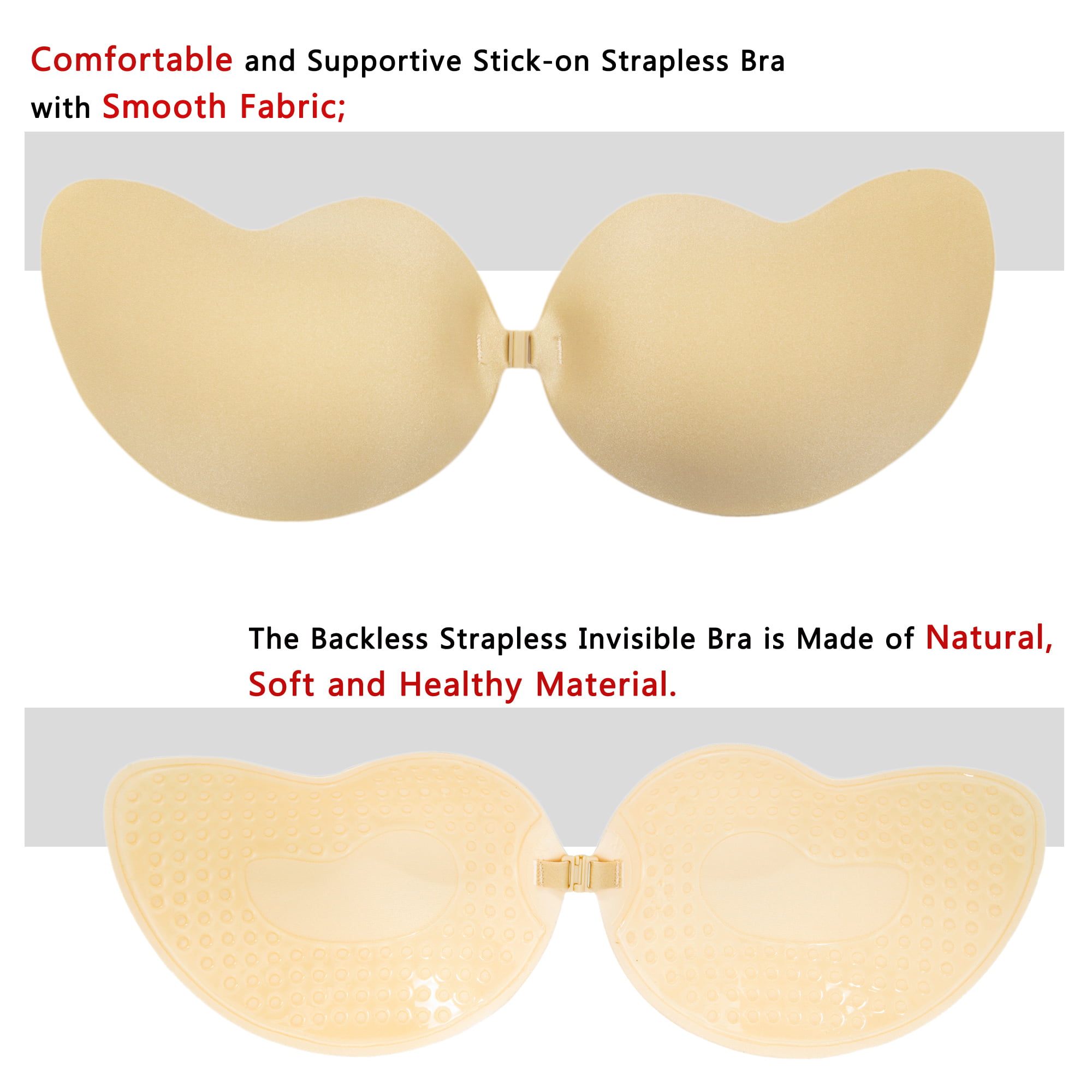 SOUCOO Strapless Backless Bra Invisible Bras for Women - Import It All