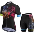 FENGWomen's Short Sleeve Cycling Jersey Jacket Cycling Shirt Quick Dry