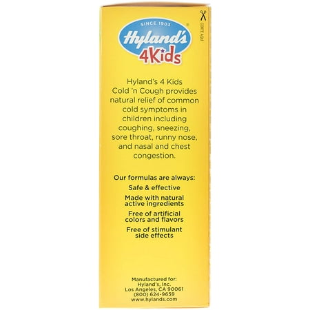 Hyland's Cold 'n Cough 4 Kids 4 oz (Pack of 4)