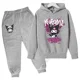 thumbnail image 3 of Conjunto de dos piezas de ropa infantil de Hello Kitty Kuromi, traje deportivo para niños y niñas de 3 a 14 años, traje informal de moda Kawaii para otoño, 3 of 5