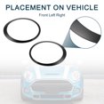 thumbnail image 3 of 1 par de biseles de recorte de faros delanteros para Mini Cooper 2007-2015 No.51137149905/51137149906 tono plateado, 3 of 7