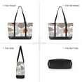 thumbnail image 6 of FORMRS Canvas Laptop Tote Bag for Women with 15.6" Computer Compartments Shoulder Handbag, Snow Cartoon Houses, 6 of 7