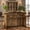 Brown, variant on Fnova U Shaped Home Bar Unit with Storage Shelf, Bar Table for Home Pub Basement Wine Corner Entertainment Space
