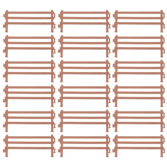30 piezas de cercas de plástico para jardín de hadas en miniatura, cercas de micropaisaje