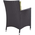 thumbnail image 3 of Modway Convene Dining Outdoor Patio Armchair in Espresso Peridot, 3 of 3