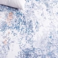 thumbnail image 6 of SAFAVIEH Santa Monica Kayley Abstract Polyester Area Rug, Ivory/Dark Blue, 6' x 6' Round, 6 of 7