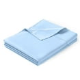 thumbnail image 2 of Emperor Flat Sheet Only, 1 Piece, 800 Thread Count, 100% Egyptian Cotton, Sateen Weave, Soft & Breathable, Light Blue Solid, Hotel Quality, 2 of 4
