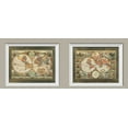 thumbnail image 1 of Old World View I Ancient Continental Map Set; Two 14x11in White Framed Prints; Ready to hang!, 1 of 1